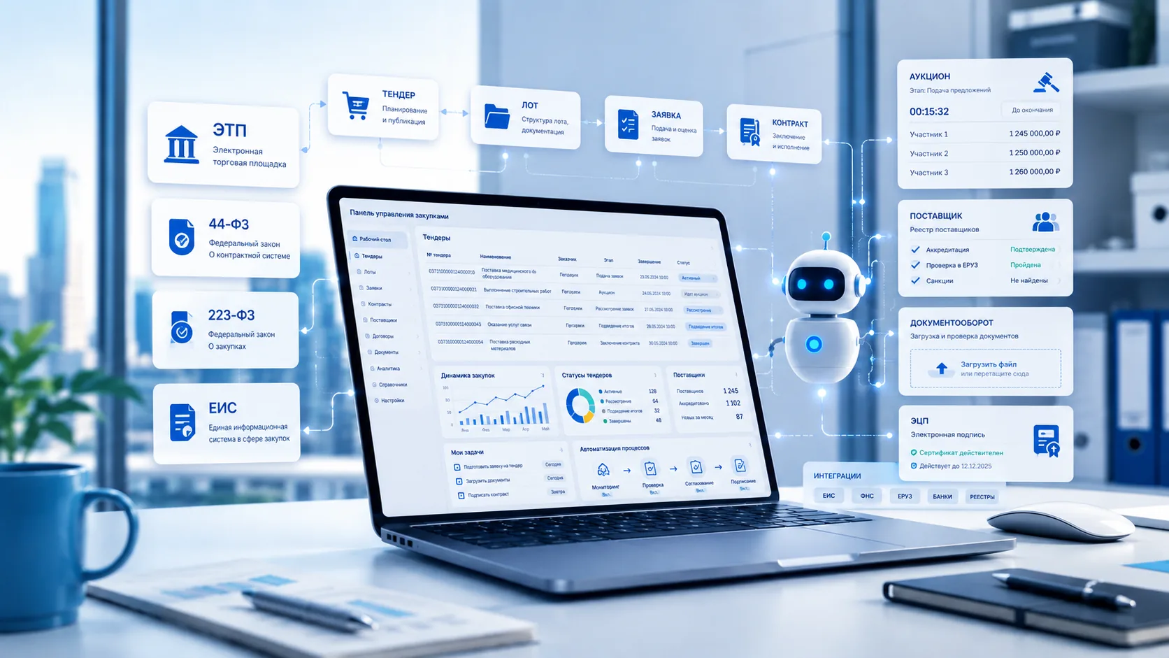 Процесс подачи предварительных предложений на ЭТП